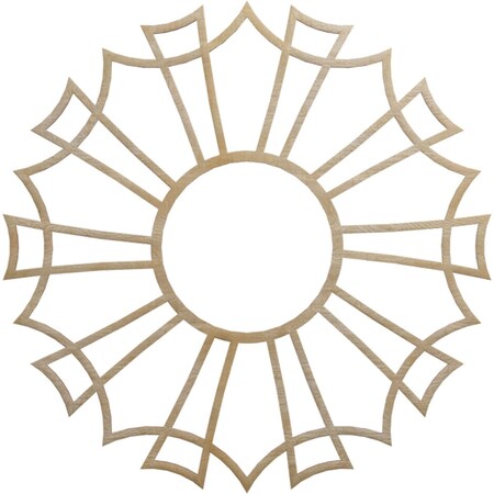 Ekena Millwork Augustus Wood Fretwork Pierced Ceiling Medallion, Birch, 28"OD x 9 7/8"ID x 3/8"T CMWP28X28X0375AUBI